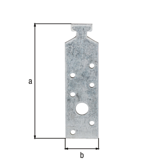 Profilanker für Halfenschienen 38/17 - Sendzimirverzinkt, LxB 180x34 mm