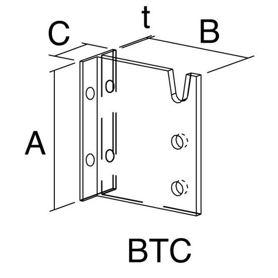 BTC120-B Balkenträger - Ideal für stabile Konstruktionen