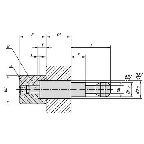 NORELEM Spannbolzen D=16mm - Heavy Duty (Art.-Nr. 48004400-516120)