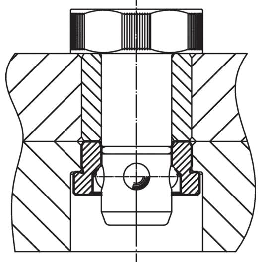 Positionier-Spannbolzen aus rostfreiem Stahl - D1: 25 mm, L1: 30 mm | Artikelnummer: 23111.0127