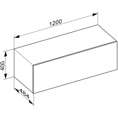 KE Abdeckplatte Edition 90 für Sideboard – Keramik in Schiefer-Optik | Art.-Nr. 39028 | Ideal für Badmöbel