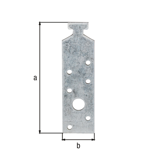 Profilanker für Halfenschienen 28/15, sendzimirverzinkt, 180x34 mm