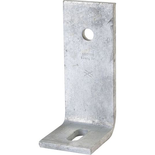 Beton-Winkelverbinder 75x75x6x50 mm - feuerverzinkt - Ø14 mm