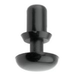 Spreizniet Ø 3mm x 6.1mm - Schwarz - Nylon - 3.2mm - Min. 2mm - Max. 3mm