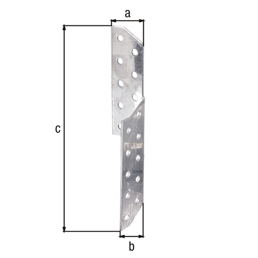 Sparrenpfettenanker Edelstahl 32x32x170 mm - Rechts