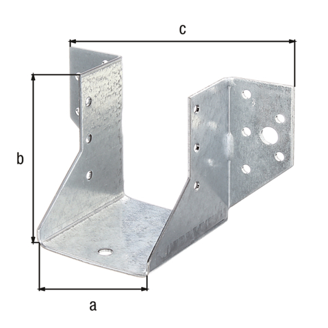 Balkenschuh - Sendzimirverzinkt - Lichte Breite 60 mm - Höhe 80 mm
