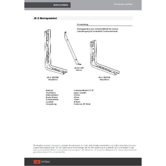 Schwerlastwinkel 190mm / 240mm - Hochleistung**