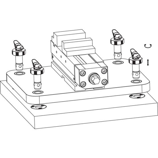 Positionier-Spannbolzen aus rostfreiem Stahl - d1: 30 mm, l1: 30 mm, Artikel-Nr: 23111.0132