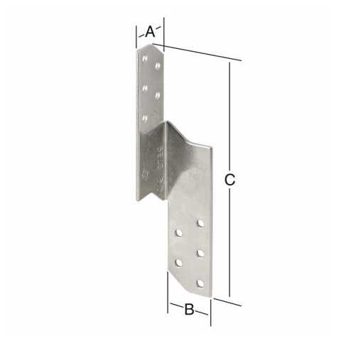 Sparrenpfettenanker Edelstahl V4A | 30 x 30 x 170 mm | CE-zertifiziert | Links