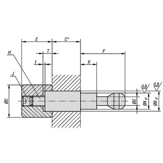 NORELEM Spannbolzen D=12mm - Heavy Duty (Artikel-Nr. 48004400-412100)