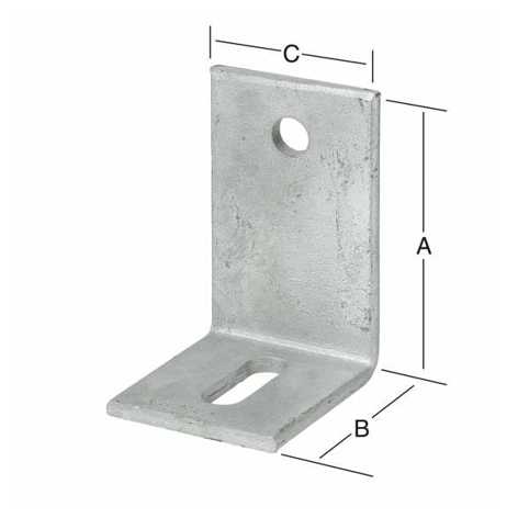 Feuerverzinkter Betonwinkel 150 x 75 x 60 mm