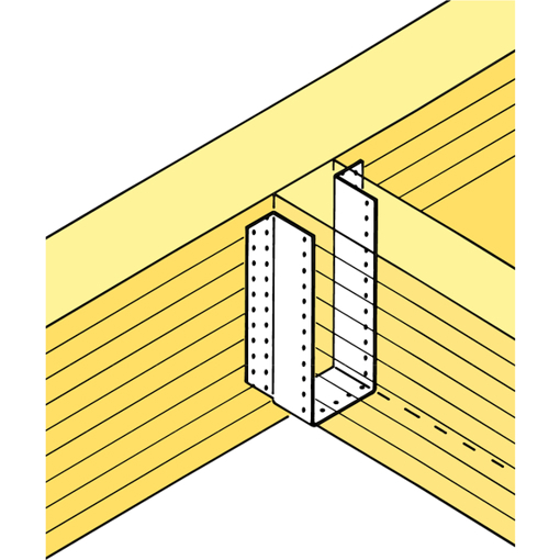 Balkenschuh 200x240 mm - Feuerverzinkt, Aussenliegend, Mit Bewertung