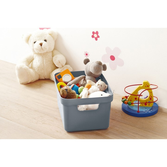 Sunware Rechteckige Aufbewahrungsbox 09600682 - Kunststoff Ablageschale in Grau Sunware Rechteckige Aufbewahrungsbox 09600682 - Kunststoff Ablageschale in Grau