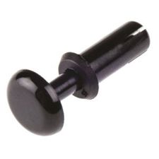 Spreizniet Ø 4mm x 11mm - Schwarz - Nylon - 4.2mm - min. 7.5mm - max. 8.5mm