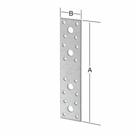 Flachverbinder Stahl sendzimirverzinkt | 200 x 90 mm | CE-zertifiziert