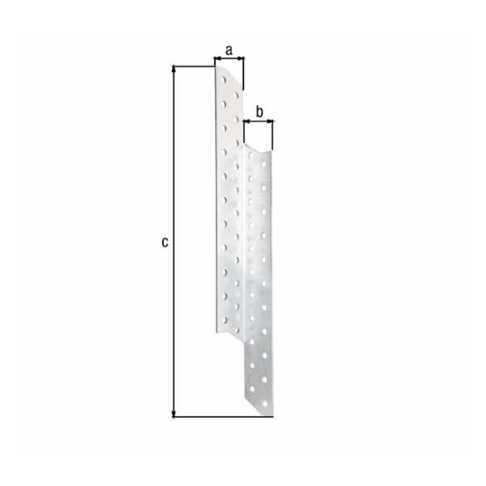 Sparrenpfettenanker rechts - Sendzimirverzinkt - BxTxH 32x32x290 mm