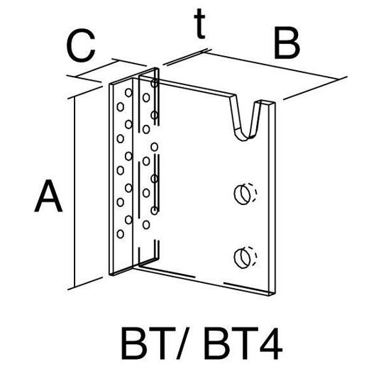 4-reihiger Balkenträger BT4-240-B