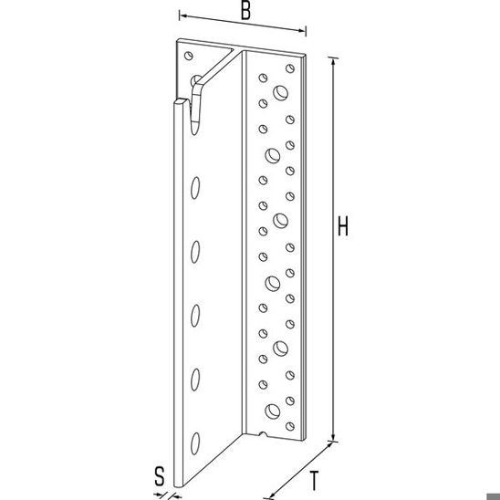 ALU-Midi Balkenträger 280x109,4mm - 6,0mm Profil