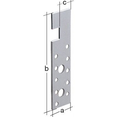 Holz-Eisen-Anker 180 x 30 x 4 mm - Sendzimirverzinkt - Träger-Balkenverbinder