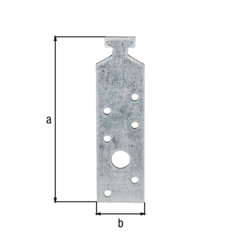 Profilanker für Halfenschienen 38/17 - Sendzimirverzinkt | 160x34 mm