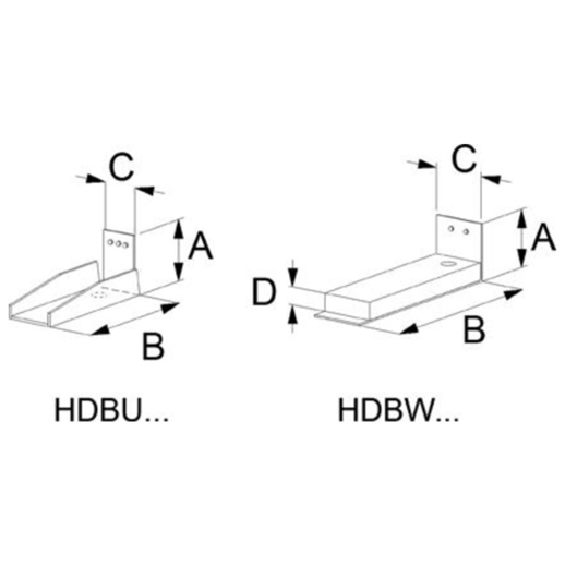 Zuganker Unterteil HDBW60G - Edelstahl