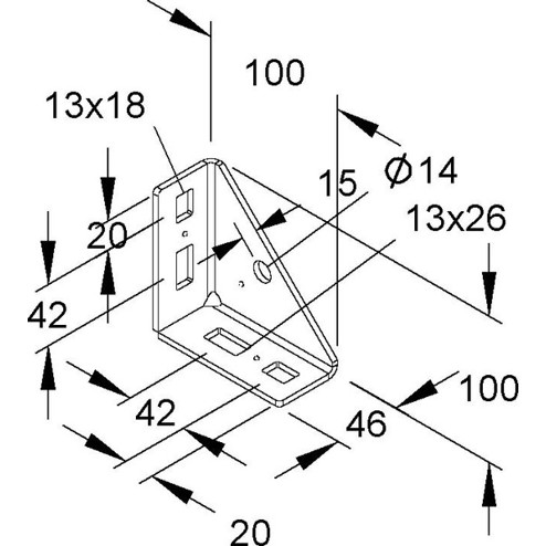 Winkelverbinder 40mm - E3 - Ideal für stabile Verbindungen