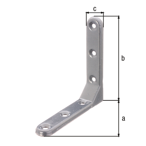 Zierwinkel aus Aluminium in Grau - Geprägt, 103x103x21 mm