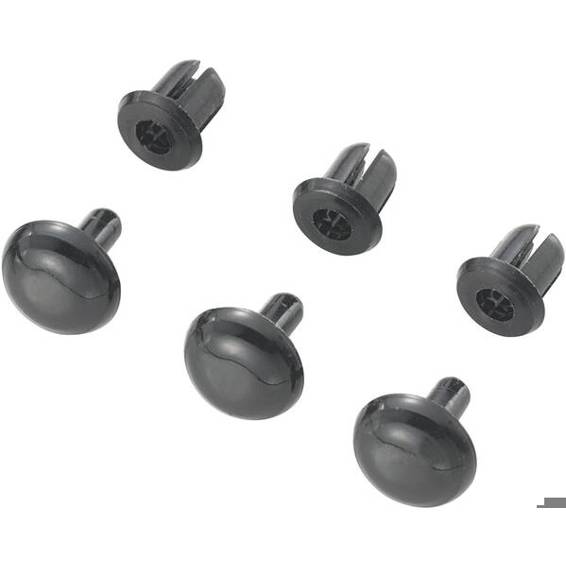 TRU COMPONENTS Spreizniete TC-SRR-450K203 - Ø 4 mm, Schwarz, 1000 Stück