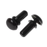 Spreizniet - Ø 2,6mm x 6,1mm - Schwarz - Nylon - 2,8mm - für 3,4mm bis 4,3mm