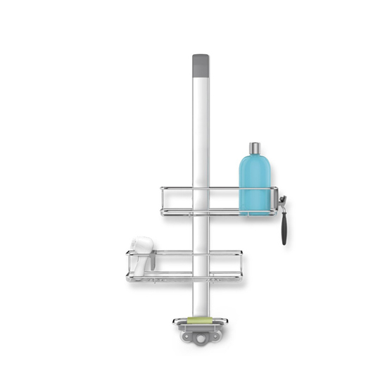 simplehuman BT1101 Aluminium & Edelstahl Wandmontierter Duschkorb – Modern & Praktisch für Ihr Bad