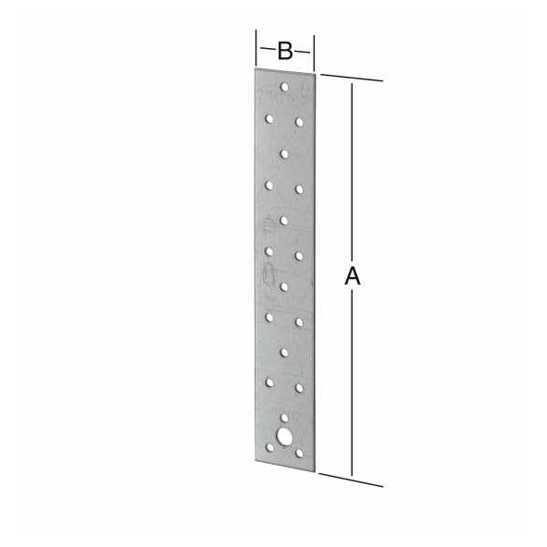 Streifen-Flachverbinder aus verzinktem Stahl | 240 x 40 mm | CE-zertifiziert