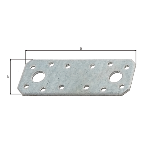 Flachverbinder Sendzimirverzinkt 96x35 mm - 25 Stück