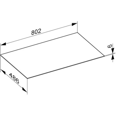 Edles KE Abdeckplatte Edition 90 - Antrazit Satin für Sideboard 39026 (Art.-Nr. 39026159000) | Badmöbel Abdeckplatte