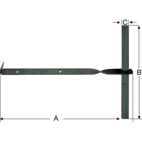 Balkenanker CAB FASTENING - Größe 0 | 450 x 26 mm